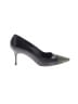 Manolo Blahnik 100% Leather Black Heels Size EU 40 1/2 - photo 1