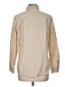 Ann Taylor LOFT Stripes Ivory Long Sleeve Button-Down Shirt Size M - photo 2