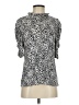CeCe Animal Print Silver 3/4 Sleeve Blouse Size S - photo 1