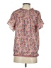 Max Studio 100% Polyester Floral Pink Short Sleeve Blouse Size S - photo 2