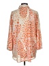 CAbi 100% Polyester Animal Print Orange 3/4 Sleeve Blouse Size M - photo 2