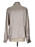 Merona Metallic Silver Long Sleeve Blouse Size L - photo 2