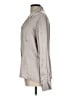 Merona Metallic Silver Long Sleeve Blouse Size L - photo 5