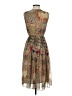 Tenki 100% Polyester Paisley Brown Casual Dress Size S - photo 2
