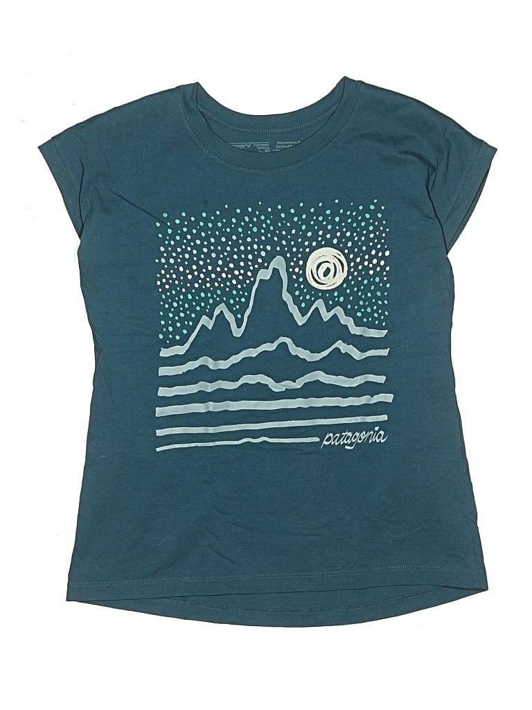 Pre-owned Patagonia Kids' Short Sleeve T-shirt In Teal