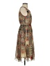 Tenki 100% Polyester Paisley Brown Casual Dress Size S - photo 4