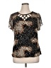 Adele & May Black Short Sleeve Blouse Size XL - photo 1