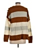 The Nines Stripes Brown Pullover Sweater Size S - photo 2
