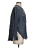 Free People Gray Long Sleeve Henley Size S - photo 4
