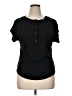 Rouge Black Short Sleeve Henley Size 1X - photo 1
