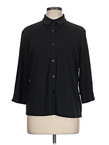 Amanda Smith 3/4 Sleeve Button-Down Shirt (view 1)