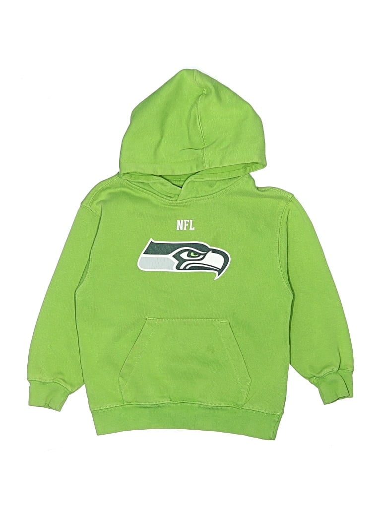 Pre-owned Nfl Kids' Zip Up Hoodie In Green