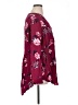 Torrid Floral Burgundy Long Sleeve Blouse Size 1X Plus (1) - photo 4