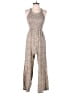 Jessica Simpson 100% Rayon Animal Print Silver Jumpsuit Size S - photo 1
