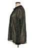 Ann Taylor LOFT 100% Polyester Teal Long Sleeve Blouse Size XL - photo 5