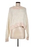 Free People Floral Ivory Pullover Sweater Size M - photo 1