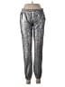 David Lerner 100% Polyester Metallic Silver Sweatpants Size S - photo 1