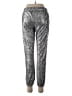 David Lerner 100% Polyester Metallic Silver Sweatpants Size S - photo 2