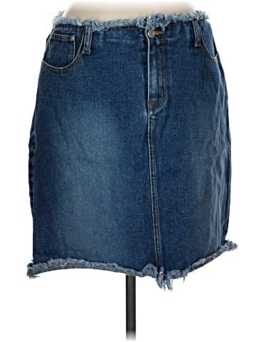 No Boundaries Denim Skirt (view 1)