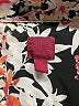 212 Collection Floral Black Short Sleeve Blouse Size M - photo 7