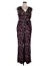 IMAN Paisley Purple Jumpsuit Size 2X - photo 1