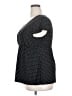 George Polka Dots Black Short Sleeve Blouse Size 18 - photo 5