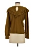 J.Crew Brown Long Sleeve Blouse Size XS - photo 2