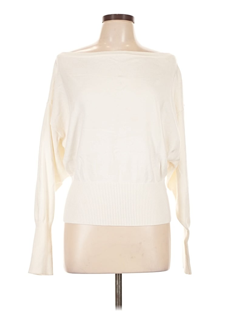 Pre-owned Bershka Pullover Sweater In Ivory
