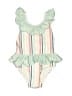 Assorted Brands Stripes Ivory Green One Piece Swimsuit 12-18 MO / 18 MO - photo 1