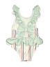 Assorted Brands Stripes Ivory Green One Piece Swimsuit 12-18 MO / 18 MO - photo 2