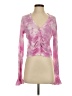 LoveShackFancy 100% Cotton Tie-dye Pink Cardigan Size S - photo 1