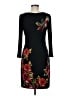 Cache Floral Black Cocktail Dress Size M - photo 2