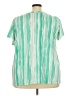 Roaman's Green Short Sleeve Blouse Size 26 (2X) - photo 2