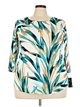 Jm Collection 3/4 Sleeve Blouse