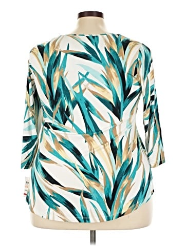 JM Collection 3/4 Sleeve Blouse (view 2)