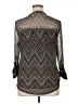Cocomo Chevron-herringbone Silver 3/4 Sleeve Blouse Size XL (petite) - photo 2