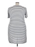 Amaryllis Stripes White Casual Dress Size 3X - photo 2
