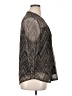 Cocomo Chevron-herringbone Silver 3/4 Sleeve Blouse Size XL (petite) - photo 4