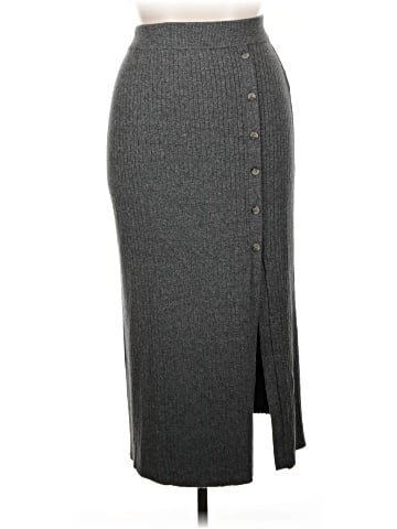 Olivia Grey Casual Skirt (view 1)