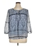 St. John's Bay 100% Polyester Blue 3/4 Sleeve Blouse Size XL - photo 1