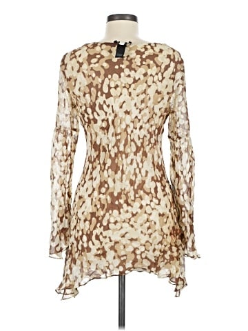 Kenneth Cole New York Long Sleeve Silk Top (view 2)