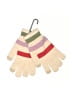 Old Navy 100% Polyester Stripes Ivory Gloves One size - photo 1