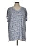 Orvis Blue Short Sleeve Blouse Size L - photo 1
