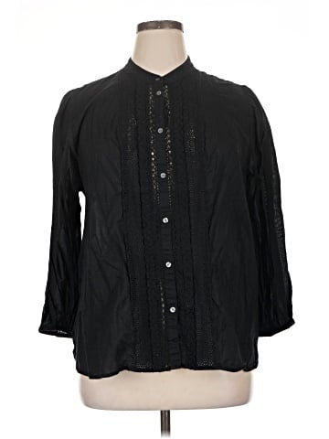 Gap 3/4 Sleeve Button-Down Shirt (view 1)