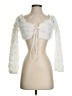 Akira 100% Polyester White Cardigan Size S - photo 1
