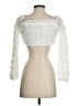 Akira 100% Polyester White Cardigan Size S - photo 2