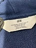 H&M 100% Polyester Blue Zip Up Hoodie Size 3 - photo 3