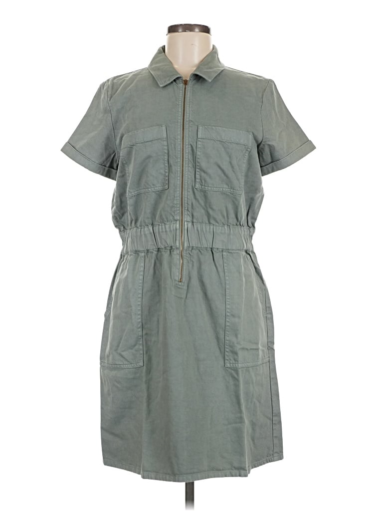 Pre-owned Jcrew Casual Dress In Gray