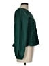 Universal Thread 100% Elastic Green Long Sleeve Blouse Size L - photo 4