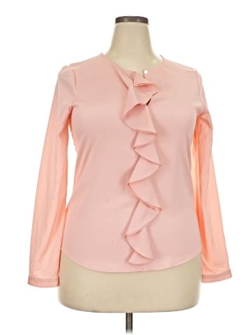 Karl Lagerfeld Paris Long Sleeve Blouse (view 1)
